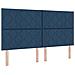 Letto a molle con materasso Blu 180 x 200 cm Tessuto - Foto miniatura 1