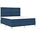 Letto a molle con materasso Blu 180 x 200 cm Tessuto - Foto miniatura 7