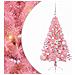 Albero di Natale artificiale con luci integrate Rosa 120 cm PVC - Foto miniatura 1