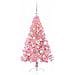 Albero di Natale artificiale con luci integrate Rosa 120 cm PVC - Foto miniatura 3