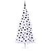 Albero di Natale artificiale Bianco 210 cm PVC e Acciaio - Foto miniatura 4