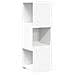 Mobile angolare Bianco 30,5x30x95cm Legno multistrato - Foto miniatura 1