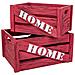 Set Cassetti In Legno 2 Pezzi 36x26x18 -31x21x16h Cm - Foto miniatura 1