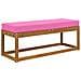 Cuscino da Sedia Esterno Rosa 111,5 x 40 x 8 cm 100% Poliestere - Foto miniatura 3