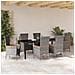 Set da Pranzo per Giardino con cuscino 7 pcs Grigio - Foto miniatura 4