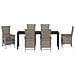 Set da Pranzo per Giardino con cuscino 7 pcs Grigio - Foto miniatura 7