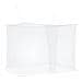 Zanzariera per letto 156 maglia 3 pcs Bianco Poliestere - Foto miniatura 1