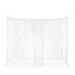 Zanzariera per letto 156 maglia 3 pcs Bianco Poliestere - Foto miniatura 6