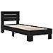 Struttura letto con testata Rovere Nero 80 x 200 cm - Foto miniatura 2