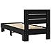 Struttura letto con testata Rovere Nero 80 x 200 cm - Foto miniatura 5