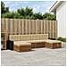 Set divani con cuscino 6 pcs Legno di Acacia Massello - Foto miniatura 2