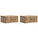 Armadio da Notte 2 pcs Rovere Artigianale 49 x 34,5 x 20 cm - Foto miniatura 1