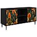 Mobile TV ZAANDAM 102 x 33 x 51 cm Rovere Nero - Foto miniatura 1