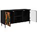 Mobile TV ZAANDAM 102 x 33 x 51 cm Rovere Nero - Foto miniatura 3