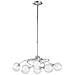 I-BLOG-6 - Lampadario sospeso cromato con paralumi sferici 28 watt G9 - Foto miniatura 1