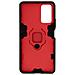 Cover Honor 10x Lite Bi-materiale Anello Supporto Video Rosso - Foto miniatura 3
