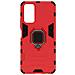 Cover Honor 10x Lite Bi-materiale Anello Supporto Video Rosso - Foto miniatura 1