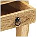 Comodino 28x28x46 Cm In Legno Massello Di Mango - Foto miniatura 7