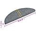 Tappetini Scale Adesivi 10 pz 56x17x3 cm Grigio Scuro Agugliati - Foto miniatura 5