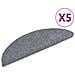 Tappetini Scale Adesivi 10 pz 56x17x3 cm Grigio Scuro Agugliati - Foto miniatura 1
