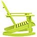 Sedia a Dondolo Giardino Adirondack in Legno di Abete Verde - Foto miniatura 3