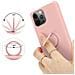 Custodia Compatibile Con Apple Iphone 13 Pro Max In Liquid Rosa - Coperchio Protettivo In Silicone Tpu Flessibile Con Anello - Foto miniatura 6