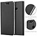 Custodia Compatibile Con Honor 7x In Classy Nero - Coperchio Protettiva Con Chiusura Magnetica, Funzione Stand E Tasca Per Le Carte - Foto miniatura 7