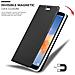 Custodia Compatibile Con Honor 7x In Classy Nero - Coperchio Protettiva Con Chiusura Magnetica, Funzione Stand E Tasca Per Le Carte - Foto miniatura 8