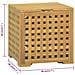 Scatola Per Corde 40x40x40 Cm In Legno Massello Di Teak - Foto miniatura 8