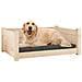 Cuccia Per Cani 75,5x55,5x28 Cm In Legno Massello Di Pino - Foto miniatura 3