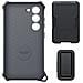 Cover Per Samsung S23 Plus Originale Rugged Gadget Case Con Supporto Black - Foto miniatura 5