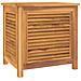 Contenitore Giardino Con Borsa 60x50x58cm Legno Massello Teak - Foto miniatura 2