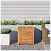 Contenitore Giardino Con Borsa 60x50x58cm Legno Massello Teak - Foto miniatura 1
