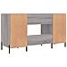 Scrivania Grigio Sonoma 140x50x75 Cm In Legno Multistrato - Foto miniatura 2