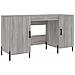 Scrivania Grigio Sonoma 140x50x75 Cm In Legno Multistrato - Foto miniatura 1