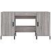 Scrivania Grigio Sonoma 140x50x75 Cm In Legno Multistrato - Foto miniatura 8