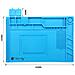 Tappeto da Saldatura e Riparazione Antistatico Antiscivolo Magnetico 45 x 30 cm in Silicone Blu - Foto miniatura 2