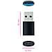 10.02.0012 adattatore per inversione del genere dei cavi USB C USB A Nero - Foto miniatura 2