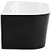 Vasca Da Bagno Harvey 170 X 80 Cm Nero /bianco - Foto miniatura 4