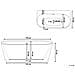 Vasca Da Bagno Harvey 170 X 80 Cm Nero /bianco - Foto miniatura 6