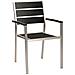 Set Di 6 Sedie Da Pranzo Alluminio Anodizzato Nero E Argento Vernio - Foto miniatura 8