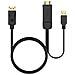 A122-0641 cavo e adattatore video 1,8 m HDMI tipo A (Standard) DisplayPort + USB Type-A Nero - Foto miniatura 3