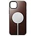 Cover Per Iphone 14 Plus Magsafe In Pelle, Marrone Scuro - Foto miniatura 2