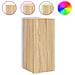 Mobile TV a Parete con Luci LED Rovere Sonoma 30,5x35x70 cm - Foto miniatura 1