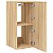 Mobile TV a Parete con Luci LED Rovere Sonoma 30,5x35x70 cm - Foto miniatura 6