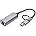 Adattatore Gigabit Ethernet USB Type-C™ 2.5G, USB-C™ + USB A (USB3.1/3.0) - Foto miniatura 1