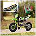 Moto Elettrica per Bambini con Rotelle e Indicatore di Carica, in PP e Metallo, 107x56x70 cm, Verde - Foto miniatura 4