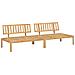 Divani Centrali Da Giardino Pallet 2pz Legno Massello Di Acacia - Foto miniatura 2
