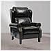 Poltrona Wing Recliner 6 Punti Massaggianti In Ecopelle Colore Nero - Foto miniatura 1