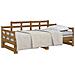 Dormeuse Estraibile Ambra Legno Massello Di Pino 2x (90x190) cm - Foto miniatura 2